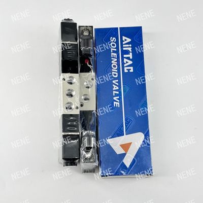 5 Direção 3 Posição 4V130E-06 Fluido de ar válvula solenoide AIRTAC com corpo de liga de alumínio
