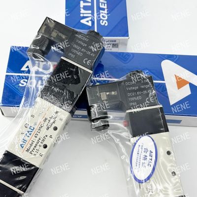 Válvula eletromagnética 4V130P-06 AIRTAC para controle de ar preciso na faixa de pressão de 0,15 a 0,8 MPa