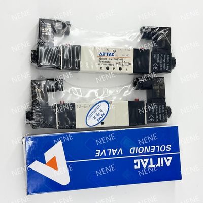 AIRTAC 4V230C-06 Material do corpo de liga de alumínio válvula eletromagnética 24VDC 220V para aplicações de alta pressão