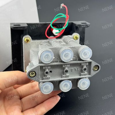 6CV-D válvula de controlo de camião de descarga de seis buracos com função PTO liga de alumínio de prata