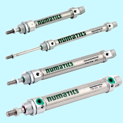 Cilindro pneumático de pistão de velocidade G435AG1N25CSH ASCO, curso de 25mm, ação simples