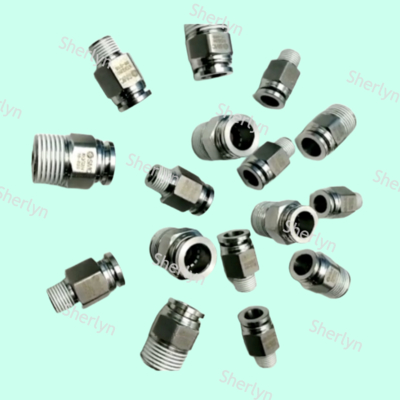 KQG2H12-16 SMC Conector Rápido Reto de Metal Aço Inoxidável SS316 Série KQG2 4E2-8EU/KQ2A68