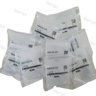 SMC Conector rápido pneumático de aço inoxidável/curva Tipo KQG2L06-01S Conector em forma de L com ângulo reto