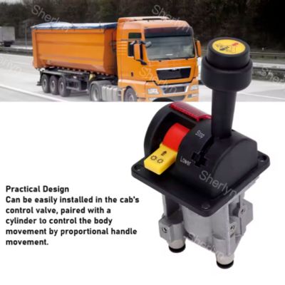 BKQF34-B 14750650H Válvula de manobra de borracha de camião de descarga com 4 buracos M6 Válvula de controlo hidráulica de camião de descarga com bloqueio