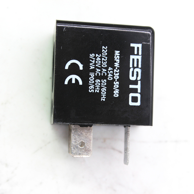 Bobina de solenóide MSFW-230-50/60 | Festo 4540 IP65, 230VAC, palhetas para MSSD-F 3 pinos