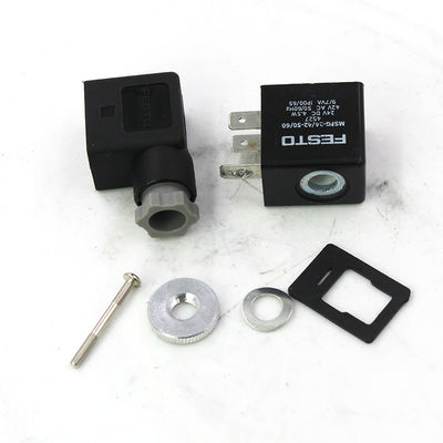 FESTO 4527 MSFG-24-50/60 Bobina de Solenoide, 24VDC, 4.5W, IP65, Varetas de Plugue para MSSD-F, 3-Pin