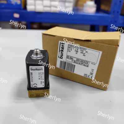 Burkert 00125334 Válvula Solenoide de Duas Posições e Três Vias Série 6014 C Normalmente Fechada G1/8 Corpo da Válvula em Latão