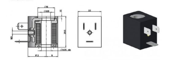 AMISCO EVI 7-9 bobina DC24V 3W