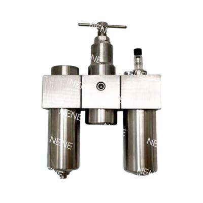 SFSRSL200 Triple Set de aço inoxidável SUS316 Regulador de filtros pneumáticos lubrificador G1/4 Regulação de pressão