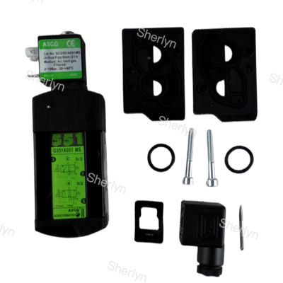 SCG551A017MS ASCO Válvula Solenoide de Duas Posições Cinco Vias Duas Posições/Três Vias