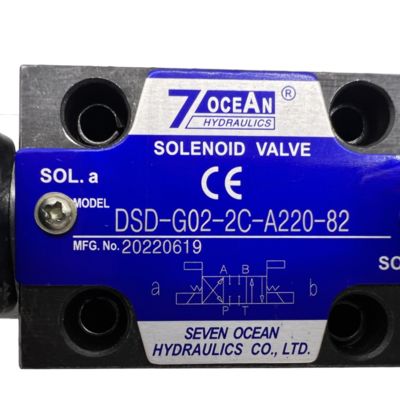 Válvula solenóide pneumática 7ocean DSD-G02-2C-A220-82 Válvula solenóide hidráulica
