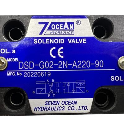 Válvula Solenoide Pneumática 7 OCEAN DSD-G02-2N-A220-90 AC220 Válvula de Controle Direcional de Tensão