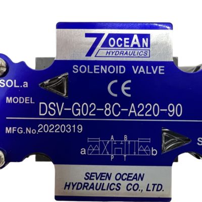 7Válvula solenoide de automação do oceano DSD-G02-8C-A220 Válvula de controlo direccional
