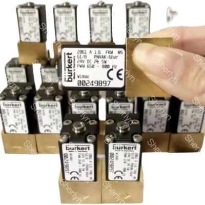 Burkert 6281 Tipo 00221845 G1/2 Válvula de Latão Vedada NBR Corpo AC24V