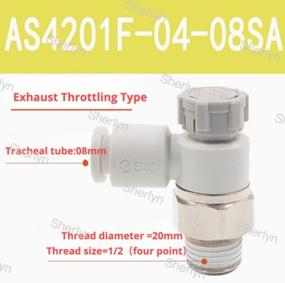 AS1201F-M3-06 Válvula de estrangulamento SMC AS1201F/2201F/3201F