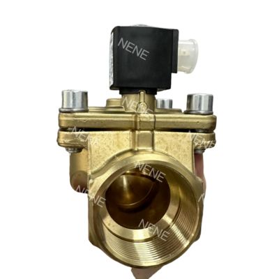 00221855 Brass Body Burkert Solenoid Valve With NBR Seal 2/2 Usually Closes 20.0 Flow Hole