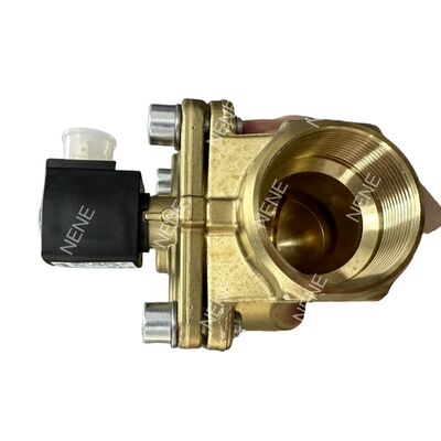 BURKERT Solenoid Valve 00221956 Type 6281 G3/4 2/2 Normally Closed Manual Override 20.0 Orifice NBR Seal Brass Body DC24V 8W 0.2-16bar -10 To +80°C