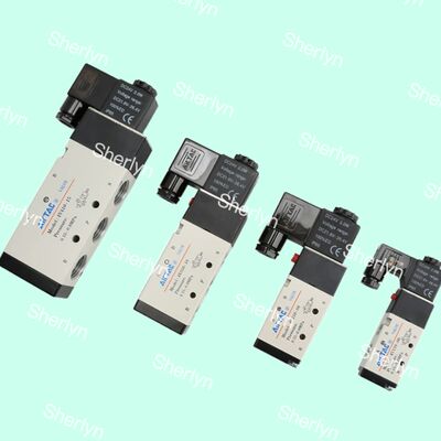 Válvula Solenoide AIRTAC DC24V Válvula Reversora de Duas Posições Cinco Vias com Classificação de Proteção IP65