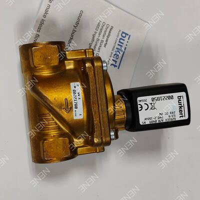 Válvula solenoide de grande orificio de 20,0 BURKERT Tipo 6281 00221877 G3/4 2/2 Corpo de latão normalmente fechado FKM Selo DC24V 8W 0,2-16bar 0 a +120°C