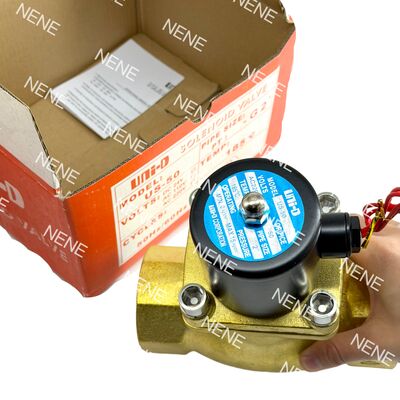 Válvula Solenoide Pneumática US-50 UNID Latão 2" ORIFÍCIO 50 mm 2 Polegadas -5°C ~ 185°C