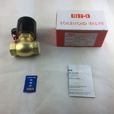 Válvula Solenoide de Vapor Resistente a Altas Temperaturas de Cobre US-35, Válvula Elétrica de Controle de 1,2 Polegadas