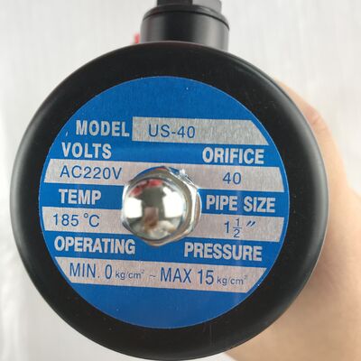 Válvula Solenoide de Vapor AC220 TXPC de Cobre US-40 (1,5 polegadas) Resistente a Altas Temperaturas Válvula Elétrica de Controle Válvula de Água