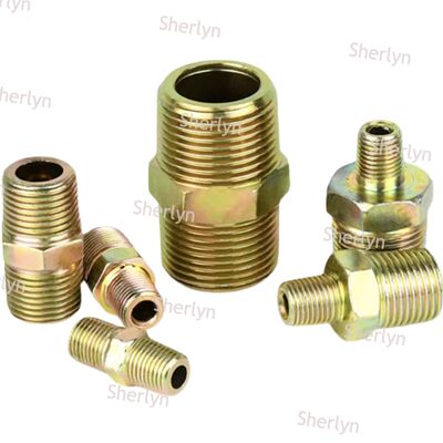 Flat 1,2 polegadas fio hidráulico de alta pressão junção de transição aço de carbono galvanizado