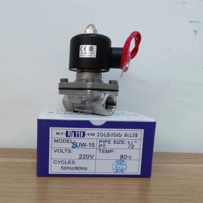 Válvula de Vapor UNID SUW-50, Válvula de Água, Válvula Pneumática, Válvula Solenoide 2 Polegadas DN50