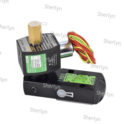 Caixa de junção à prova de explosão da ASCO EF551G402MO válvula solenoide dupla bobina 1/4