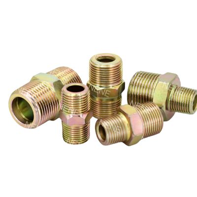União Hidráulica BSP Boca Plana 3/8" Junta de União Pressão Nominal 30MPa Conexões para Tubos Pneumáticos