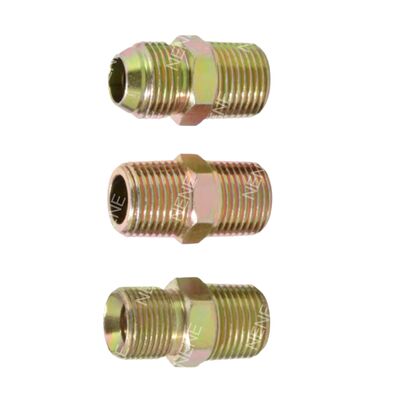 Junção de união de boca plana de 1/8" a 3/8" Reduzindo a junção de conexão de tubos com diferentes tamanhos em ambas as extremidades