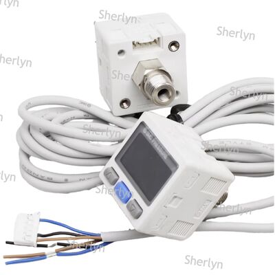 Interruptor de pressão NPN de chumbo longo para instalação a longa distância de equipamentos grandes SMC ISE30A-01-N-ML Interface R1/8