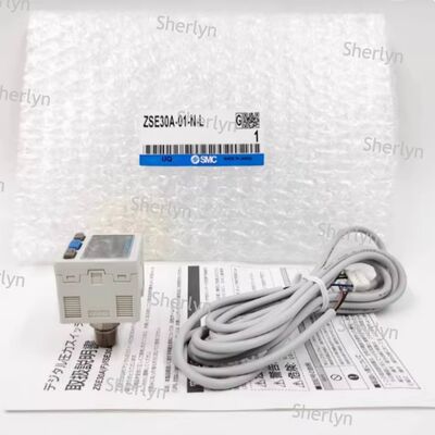 Dual NPN Output Digital Pressure Switch SMC ISE30A-01-A-L Dedicado à Detecção de Fugas de Circuito de Ar, com um intervalo de 1MPa