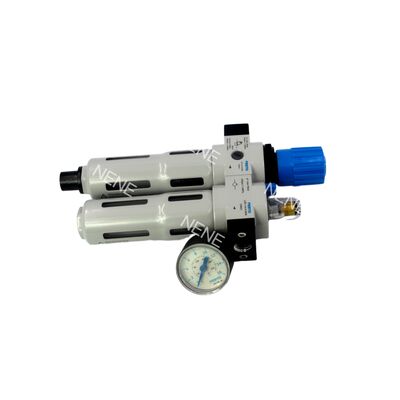 G1/8 FRL Unidade Festo FRC-1/8-D-MINI-MPA 8002266 0,5-12bar 40μm Drenagem manual de liga de zinco com medidor MPA