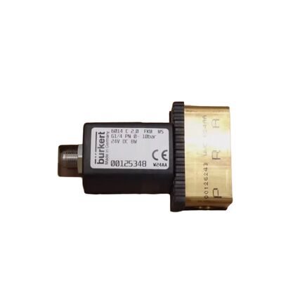 Válvula de Operação Direta Industrial 00126091, Modelo Burkert 6013, Design Normalmente Fechado, Furo de 3,0mm, Conexão G1/8, 24VCC, 0-6bar Com Diafragma FKM