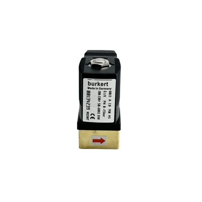 220VAC 8W 0-16bar Solenoide Valve Burkert 00134248, 6013 Directo 2/2 Normalmente fechado, G1/8 Filamento, 2.5mm Orifício, Corpo de latão FKM Selo