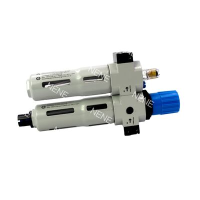 Filter Regulator Lubricator Festo FRC-1/8-D-7-MINI 162754 40μm Manual Drain G1/8 0.5-7bar 800L/min With Gauge Die Cast Zinc
