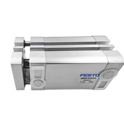Atuador compacto versátil com haste guia – Festo ADNGF-16-10-P-A, dupla ação, furo de 16 mm, curso de 10 mm 554213