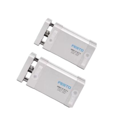 Posicionamento automatizado   Festo ADNGF-16-15-P-A cilindro compacto guiado de dupla ação (16mm de furo x 15mm de curso)