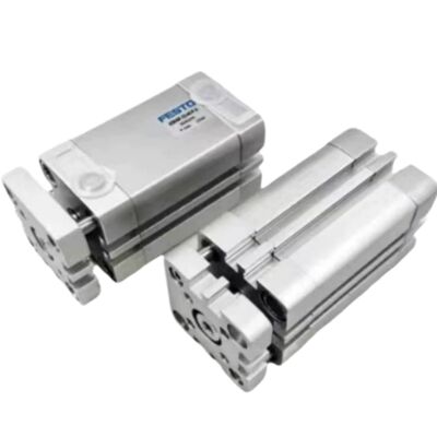 Posicionamento automatizado   Festo ADNGF-16-15-P-A cilindro compacto guiado de dupla ação (16mm de furo x 15mm de curso)