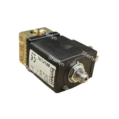 Válvula solenóide de latão selada FKM de 1,5 W de potência ultrabaixa G1 1/4 ″ 25 mm Burkert 00221888 24 V DC 2/2 NC 0-120 ° C Servo-assistida
