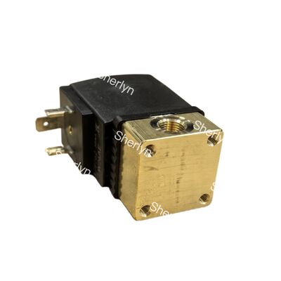 Válvula solenóide de latão selada FKM de 1,5 W de potência ultrabaixa G1 1/4 ″ 25 mm Burkert 00221888 24 V DC 2/2 NC 0-120 ° C Servo-assistida