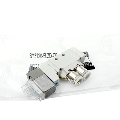 Φ4 Push-in Fitting, 12V DC Coil With Pilot Light, SMC SY3120‐6LZD‐C4 Solenoid Valve, Adequado para Máquinas de Embalagem de Alto Ciclo e Sistemas de Agarramento Robótico.