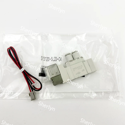 Baixa potência compacta da válvula solenóide piloto SMC SY3120-6LZD-M5 do porto DC12V do porto M5 para a distribuição de SMT