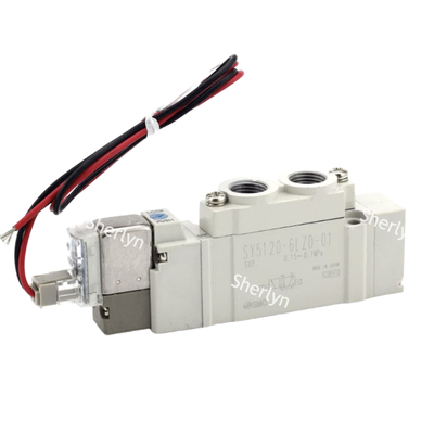 Montador de múltiplos compatível SMC SY3120-5LZD-C6 C6 Port Solenoide Valve Drives Pneumatic Grippers of Assembly Fixtures