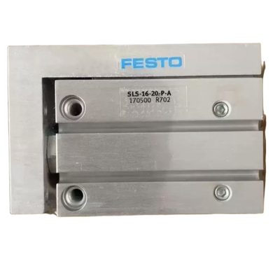 Atuador Pneumático Linear de Ação Dupla Com Almofada Elástica FESTO SLS Série Mini Slide Cylinder SLS-6-30-P-A #170490 6mm Bore 30mm Stroke Guia de Caixa de Esferas de Alta Precisão