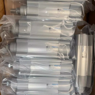 32mm furo 80mm curso festo DNC32-80-PPV-A 163307 cilindro de ar de dupla ação com almofada pneumática ppv ajustável bilateral