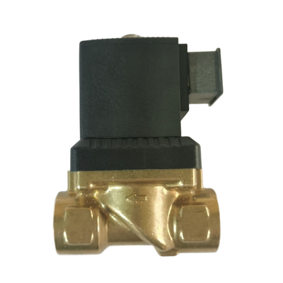 2 vias normalmente fechadas válvula de solenoide pneumática de latão Faixa de pressão do corpo de 0,3 a 10 bar Escolha para aplicações de válvula pneumática