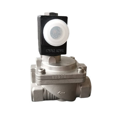 Série 6281 válvula de solenoide pneumática de aço inoxidável 2 vias normalmente fechada função de válvula portos tamanhos G3/8 "para G2" Ideal para automação pneumática