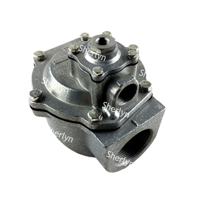 G353A048 válvula de jato de pulso de piloto integral, ASCO 353 série 1.5" Corpo de válvula solenoide de ângulo de alumínio para limpeza de sacos de poeira